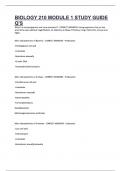 BIOLOGY 210 MODULE 1 STUDY GUIDE Q