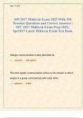 SPC1017 Midterm Exam 2025 With 350 Practice Questions and Correct Answers