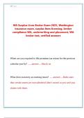 WA Surplus Lines Broker Exam 2025