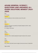 ASVAB GENERAL SCIENCE &sol; QUESTIONS AND ANSWERS &lpar;A&plus; GUIDE SOLUTION&rpar; NEWEST 2025-2026&period; 