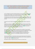 AIC 302 SIMULATED EXAM 2025 QUESTIONS AND ANSWERS