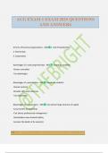 ACG EXAM 1 EXAM 2025 QUESTIONS AND ANSWERS