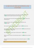 ACRE EXAM 2025 QUESTIONS AND ANSWERS