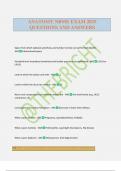 ANATOMY NBME EXAM 2025 QUESTIONS AND ANSWERS