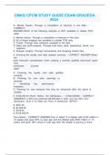 CMKG CPCM STUDY GUIDE EXAM GRADEDA 2024 