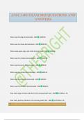 ANSC 1401 EXAM 2025 QUESTIONS AND ANSWERS