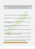 ADVANCED RIGGING FINAL EXAM 2025 QUESTIONS AND ANSWERS