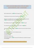 ADVANCED RIGGING EXAM 2025 QUESTIONS AND ANSWERS