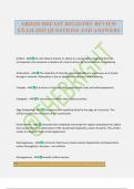 ARDMS BREAST REGISTRY REVIEW EXAM 2025 QUESTIONS AND ANSWERS