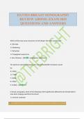 DAVIES BREAST SONOGRAPHY REVIEW ARDMS&period; EXAM 2025 QUESTIONS AND ANSWERS