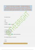 ASNT STUDY GUIDE - INDUSTRIAL RADIOGRAPHY RADIATION SAFETY&period; EXAM 2025 QUESTIONS AND ANSWERS