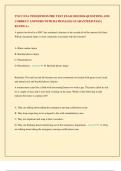 TNCC ENA 9TH EDITION PRE TEST EXAM 2025&sol;2026 QUESTIONS AND CORRECT ANSWERS WITH RATIONALES GUARANTEED PASS &vert; RATED A&plus;
