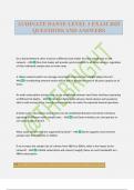 AUDINATE DANTE LEVEL 1 EXAM 2025 QUESTIONS AND ANSWERS