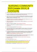NURSING COMMUNITY 2025 &lbrack;retake 2019 &rsqb; B Community
