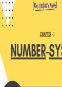 Chapter 1&colon; Number System &lpar;Handwritten Notes&rpar;