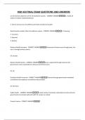 HIM 410 FINAL EXAM QUESTIONS AND ANSWERS