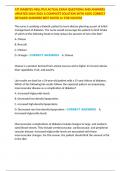 ATI DIABETES MELLITUS ACTUAL EXAM QUESTIONS AND ANSWERS  UPDATED 2024&sol;2025 A COMPLETE SOLUTION WITH 100&percnt; CORRECT DETAILED ANSWERS BEST RATED A&plus; FOR SUCCESS