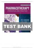 TEST BANK for Pharmacotherapy Principles and Practice 6th Edition Chisholm-Burns Test Bank&period; ALL 102 CHAPTERS &lpar;Complete Download&rpar;&period;&sol;&sol;ISBN NO&colon;1260460274&sol;&sol;Graded A&plus;