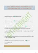 CA HA DISPENSING WRITTEN EXAM 2025 QUESTIONS AND ANSWERS