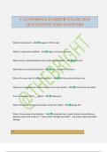 CALIFORNIA BARBER EXAM 2025 QUESTIONS AND ANSWERS