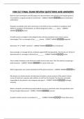 HIM 317 FINAL EXAM REVIEW QUESTIONS AND ANSWERS