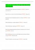 ISSA NUTR Section 1 Exam with Questions and Answers