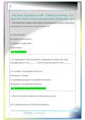 AIS Final Questions with  Correct Answers  for  Specific Exam Mail supergrades12&commat;gmail&period;com 