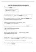 HBI TEST 2 EXAM QUESTIONS AND ANSWERS