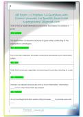 AIS Exam 1 Chapters 1-4 Questions with   Correct Answers  for Specific Exam Mail  supergrades12&commat;gmail&period;com 