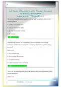 AIS Exam 1 Questions with  Correct Answers   for Specific Exam Mail  supergrades12&commat;gmail&period;com 