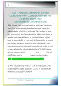 ALS - Airman Leadership School  Questions with  Correct Answers  for  Specific Exam Mail  supergrades12&commat;gmail&period;com 