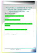 ALS Course Questions with  Correct  Answers  for Specific Exam Mail  supergrades12&commat;gmail&period;com