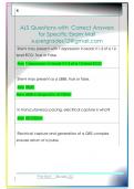 ALS Questions with  Correct Answers   for Specific Exam Mail  supergrades12&commat;gmail&period;com