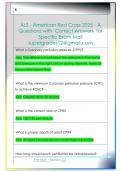 ALS - American Red Cross 2025 - A  Questions with  Correct Answers  for  Specific Exam Mail  supergrades12&commat;gmail&period;com