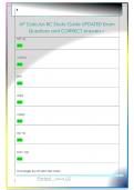 AP Calculus BC Study Guide UPDATED Exam  Questions and CORRECT Answers