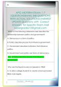 APG MIDTERM EXAM&colon; 1-7  &lpar;QUESTIONSBANK&rpar; 348 QUESTIONS  WITH ACTUAL SOLUTIONS&excl;&excl;&sol;NEWEST  UPDATE Questions with  Correct  Answers  for Specific Exam Mail  supergrades12&commat;gmail&period;com 