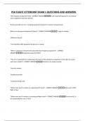 PSA FLIGHT ATTENDANT EXAM 1 QUESTIONS AND ANSWERS