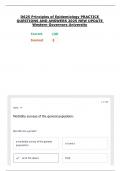 D625 Principles of Epidemiology PRACTICE QUESTIONS AND ANSWERS 2025 NEW UPDATE Western Governors University