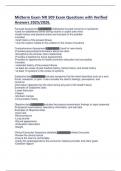 Midterm Exam NR 509 Exam Questions with Verified Answers 2025