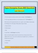 Argus Enterprise Exam 2025 Questions and Answers