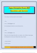 Argus Enterprise Exam 2025 Questions and Answers
