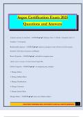 Argus Certification Exam 2025 Questions and Answers