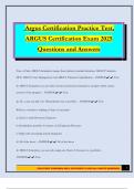 Argus Certification Practice Test&comma; ARGUS Certification Exam 2025 Questions and Answers