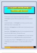 ARGUS Certification Exam 2025 Questions and Answers