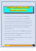 ARGUS Certification Exam 2025 Questions and Answers