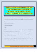 STARGUARD CITY FINAL EXAM 2025 ACTUAL EXAM COMPLETE 200 QUESTIONS WITH DETAILED VERIFIED ANSWERS &lpar;100&percnt; CORRECT ANSWERS&rpar; &sol;ALREADY GRADED A&plus;