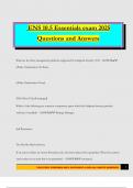 ENS 10&period;5 Essentials exam 2025 Questions and Answers