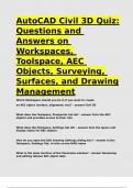 AutoCAD Civil 3D Quiz&colon; Questions and Answers on Workspaces&comma; Toolspace&comma; AEC Objects&comma; Surveying&comma; Surfaces&comma; and Drawing Management