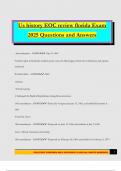 Us history EOC review florida Exam 2025 Questions and Answers