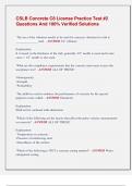CSLB Concrete C8 License Practice Test &num;2  Questions And 100&percnt; Verified Solutions 